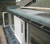 Replacement timber guttering by P & AS Hayselden Roofing Barnsley